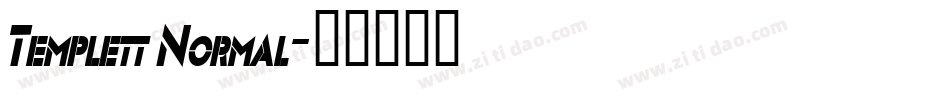 Templett Normal字体转换